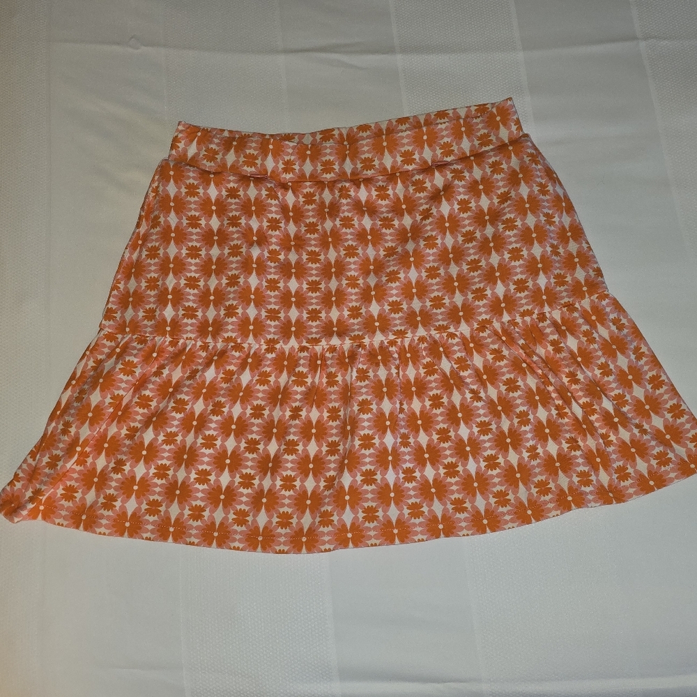 Spartina Orange Floral Women's Skirt